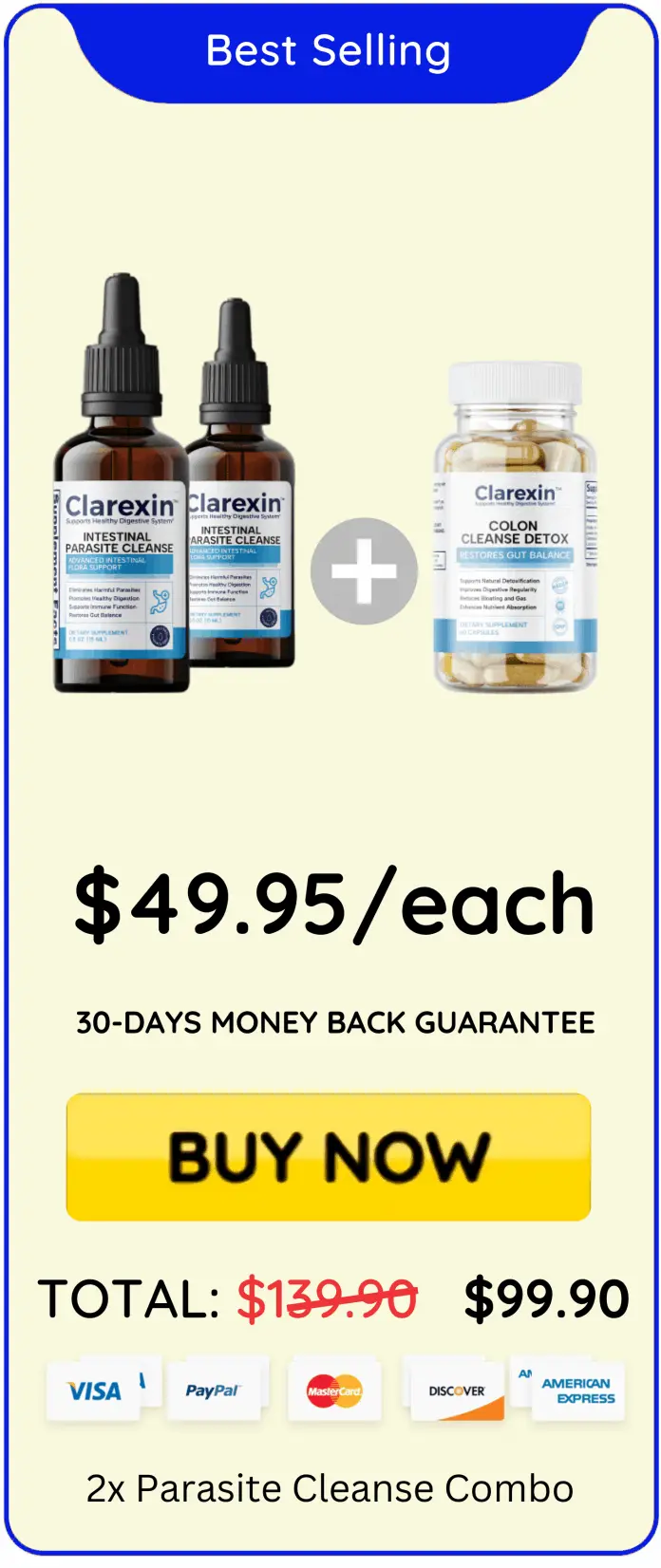 Clarexin Parasite Cleanse best offer package price